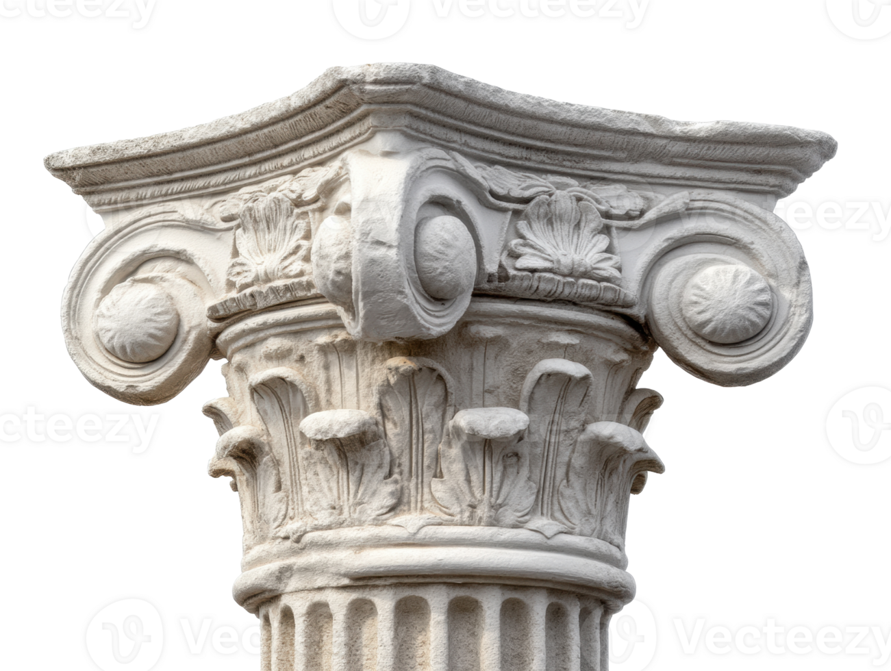 Classical architecture with detailed Corinthian column design png