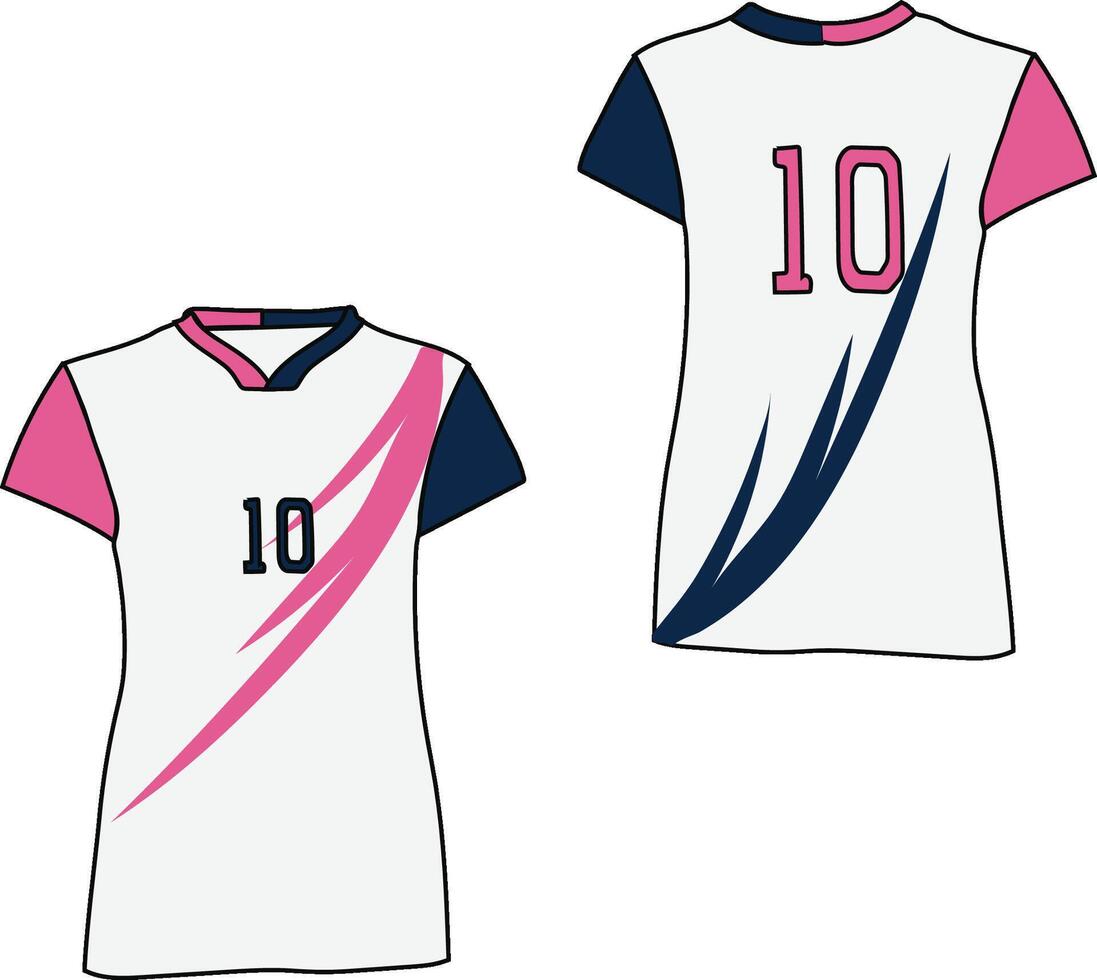 Womens sports uniforms free llustration vector