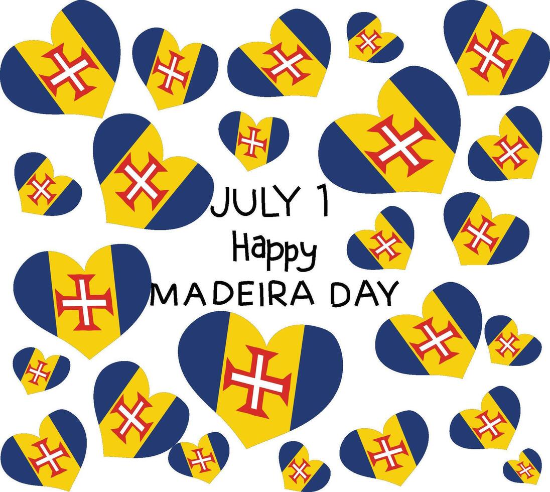 Portugal madeira day Happy Madeira Day vector