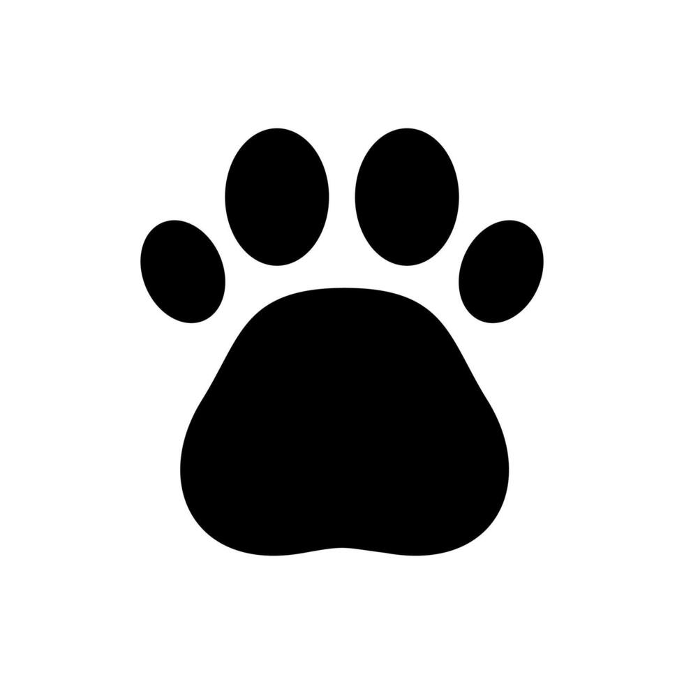 Cat Paw Icon vector