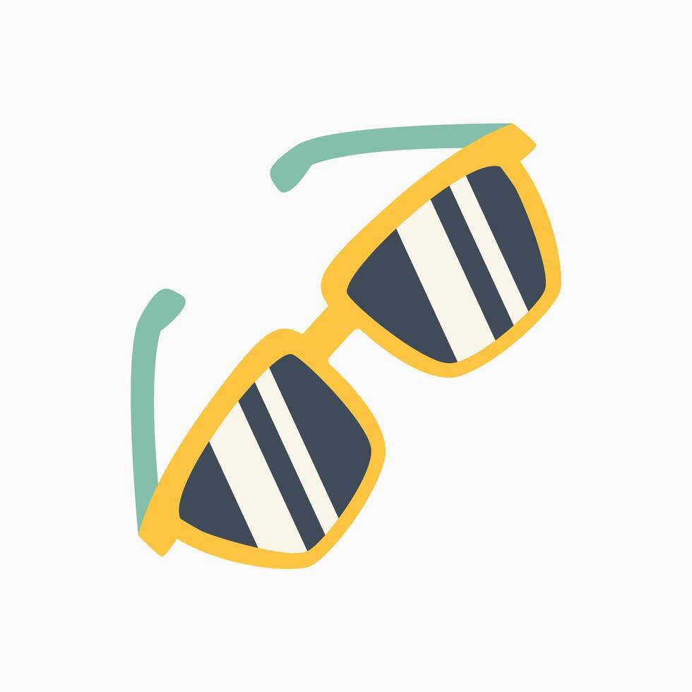 sunglasses icon in flat style vector