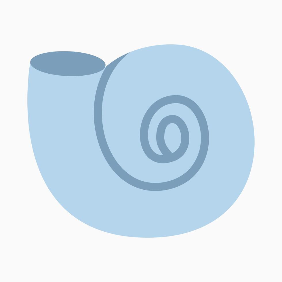a blue snail icon on a white background vector