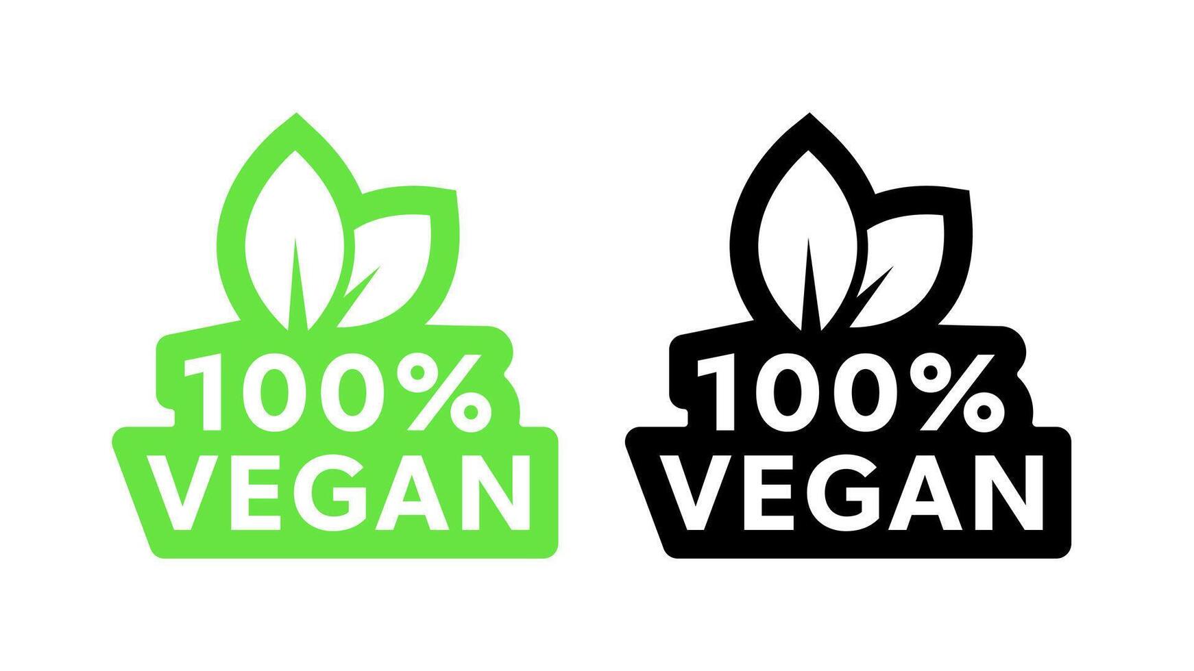 Vegan product badges. Vegan friendly vector