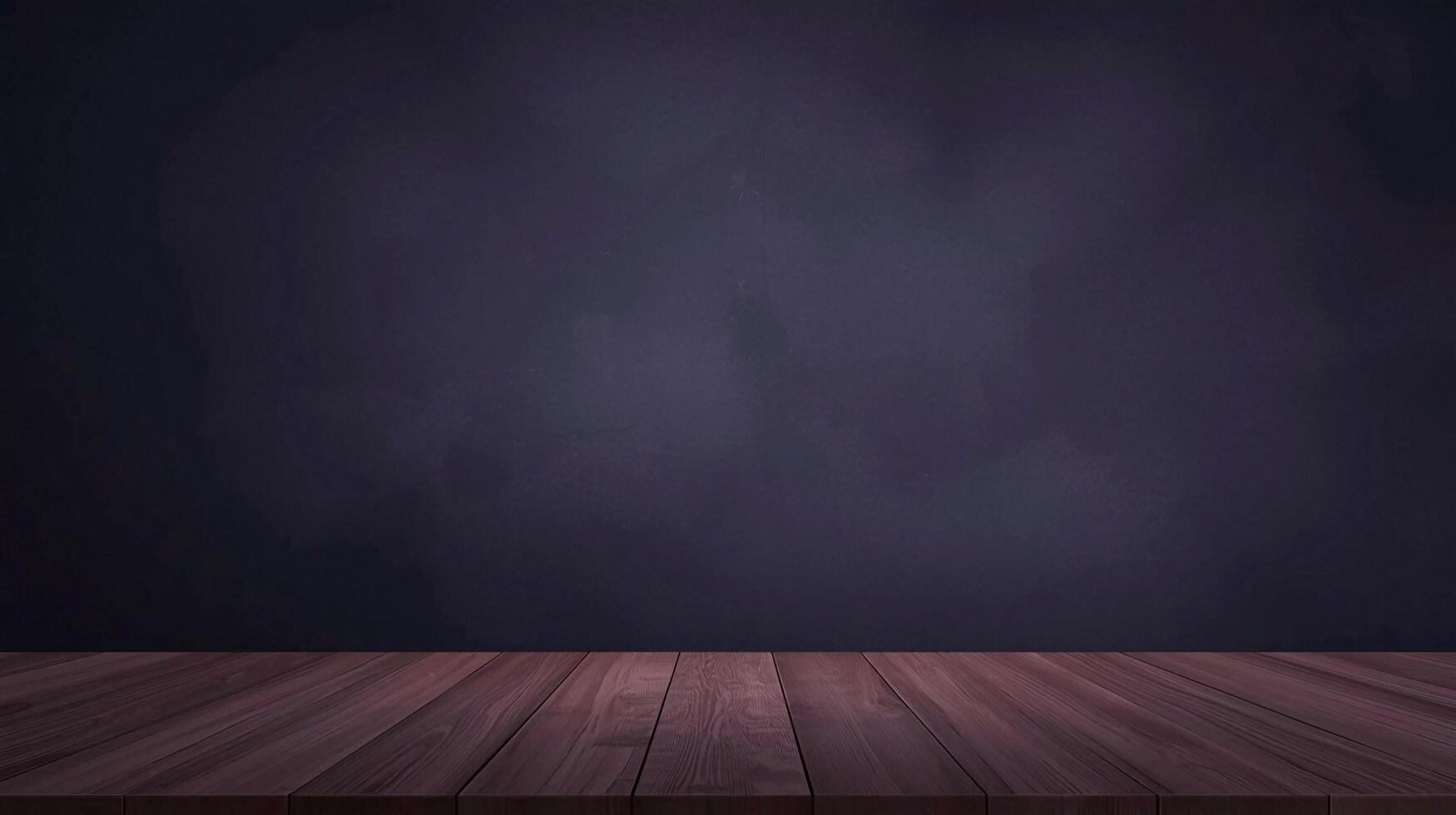 paired with an empty wooden table in the foreground photo