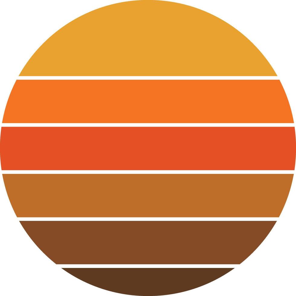 Sunset with Warm Gradient Colors vector