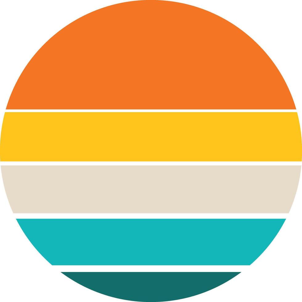 Sunset Horizon with Color Blends vector