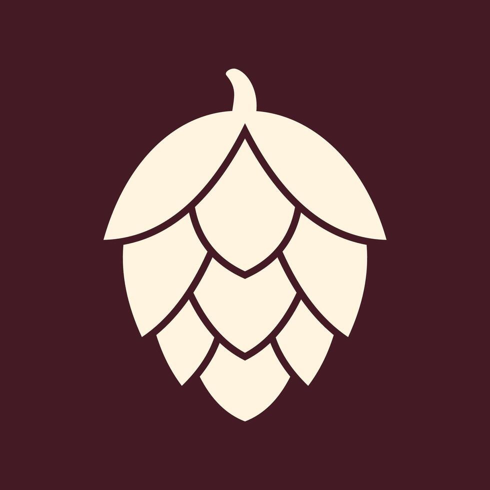 Hops fruit trendy art design superb amazing colorful useful illustration vector