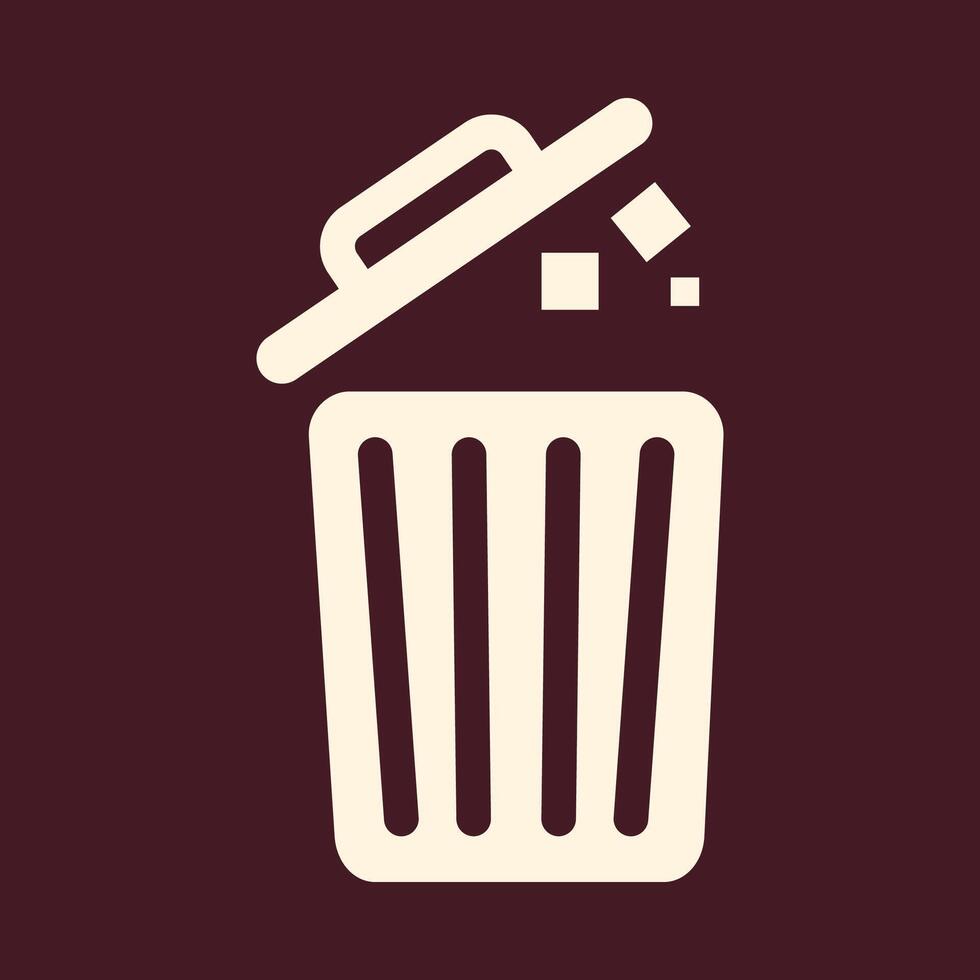 Dustbin trendy art design pleasant amazing colorful useful illustration vector