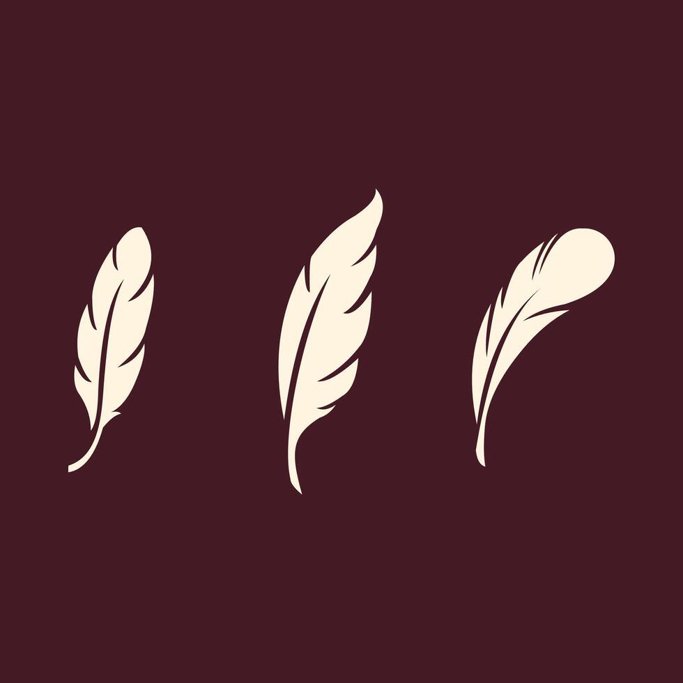 Bird Feather trendy art design pleasant amazing colorful useful illustration vector