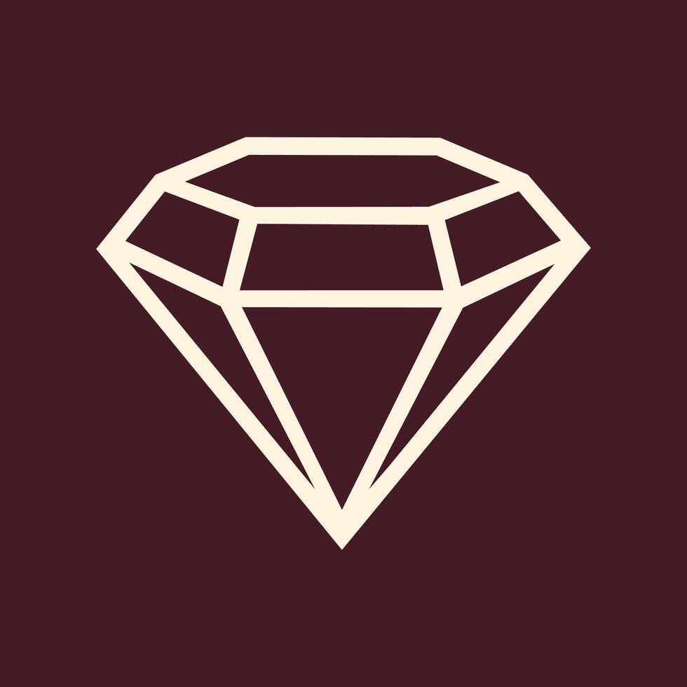 Diamond trendy art design knockout amazing colorful useful illustration vector