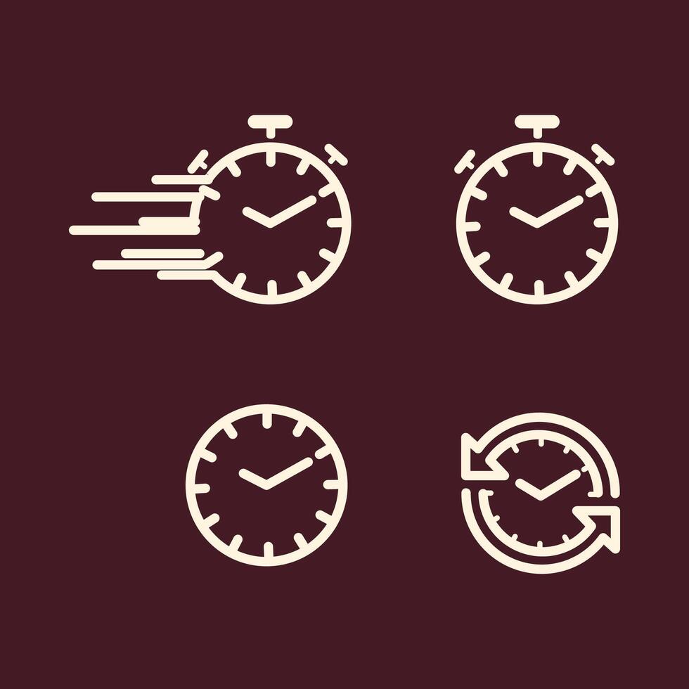 Stopwatch trendy art design pleasant amazing colorful useful illustration vector
