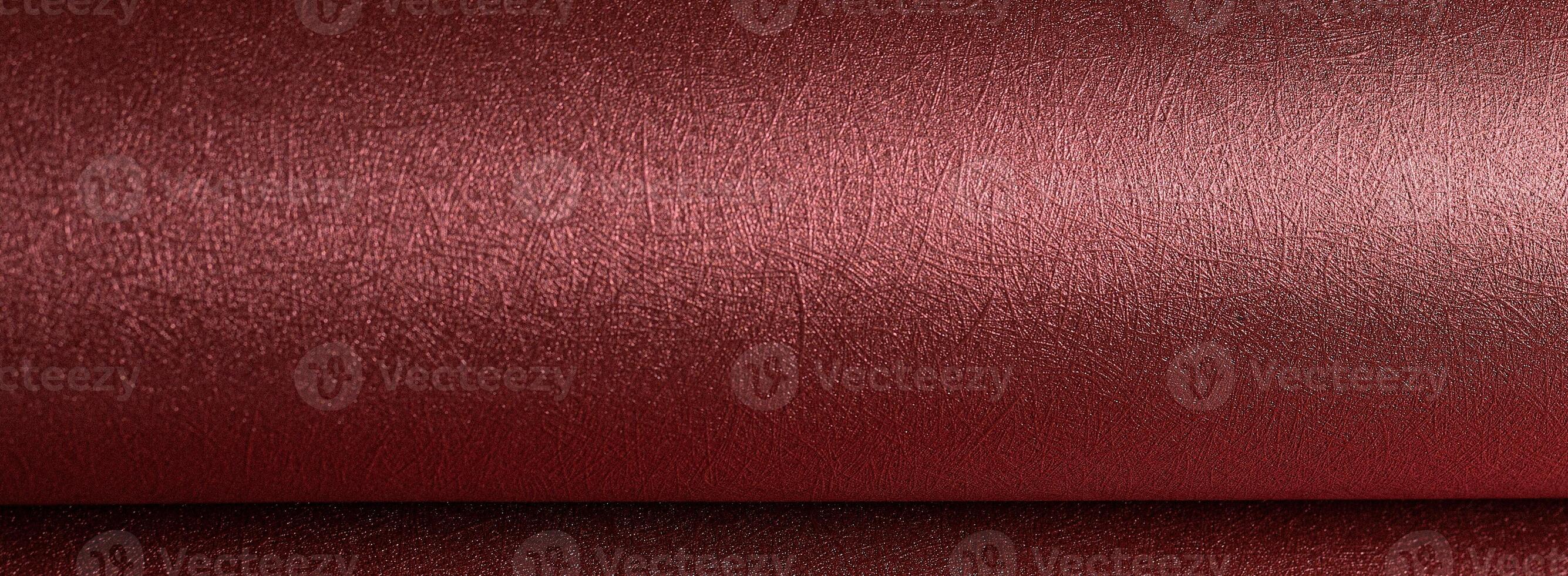 Paper background closeup. Monochrome red and marsala surface with pearlescent gloss, metallic shine, photo