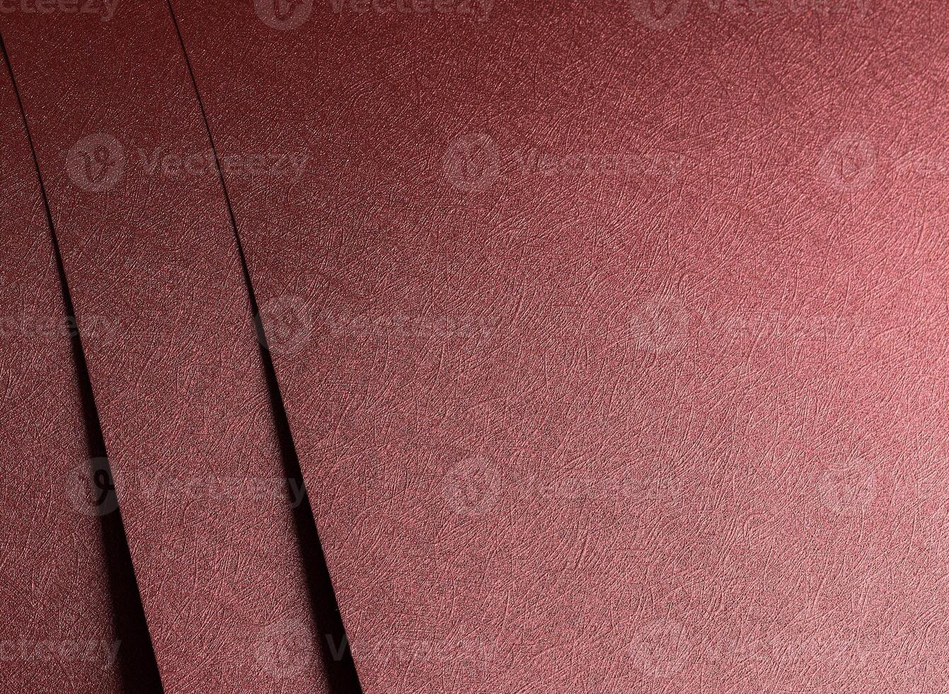 Luxury paper background. Modern red and marsala metallic sheets with glossy gradient, geometric photo