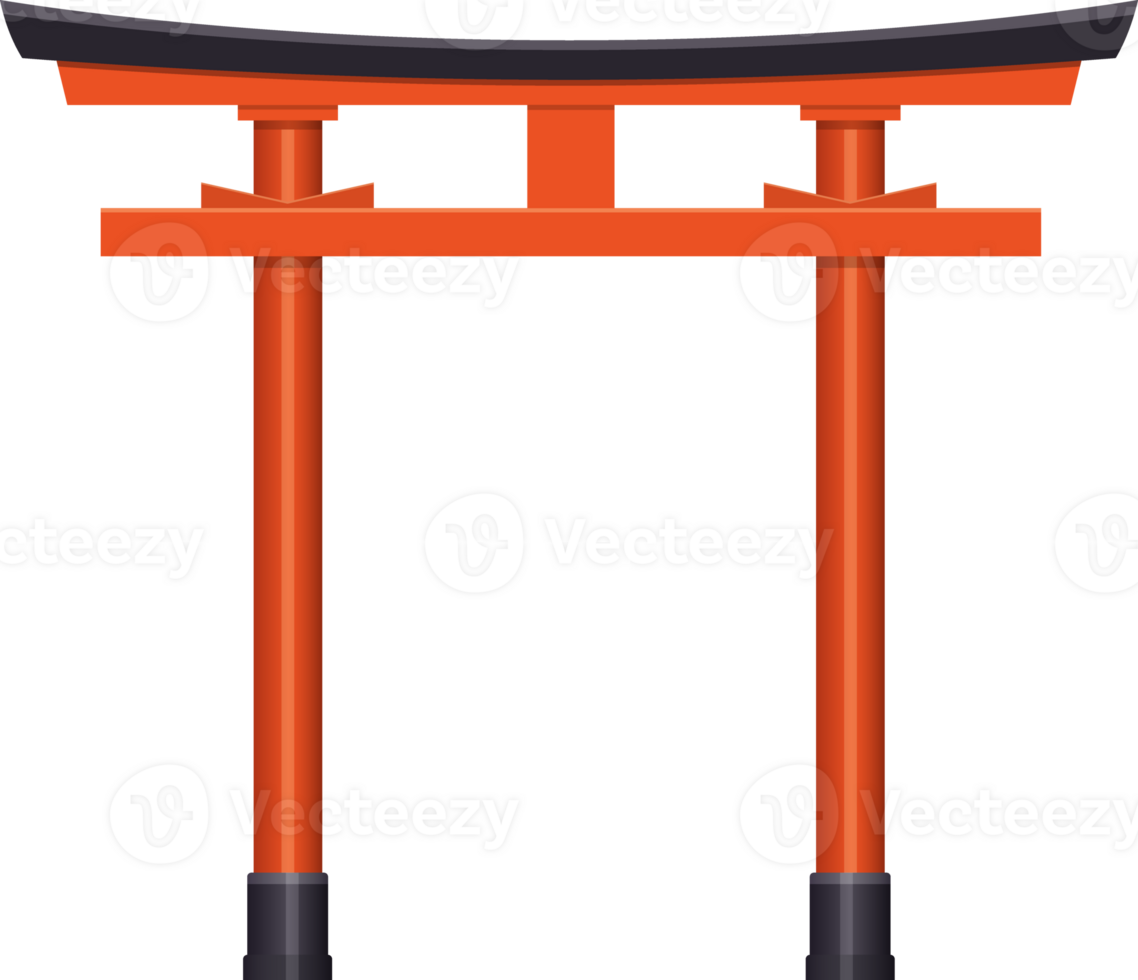 Torii Gate Isolated Element illustration png