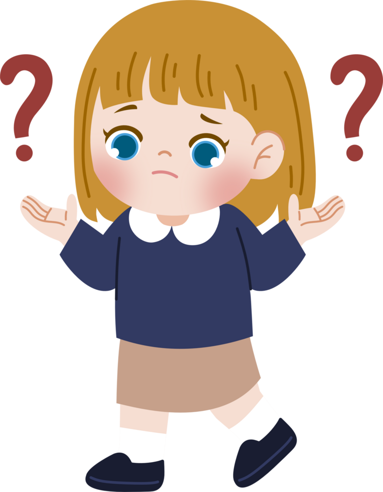 yellow haired kid get confused png