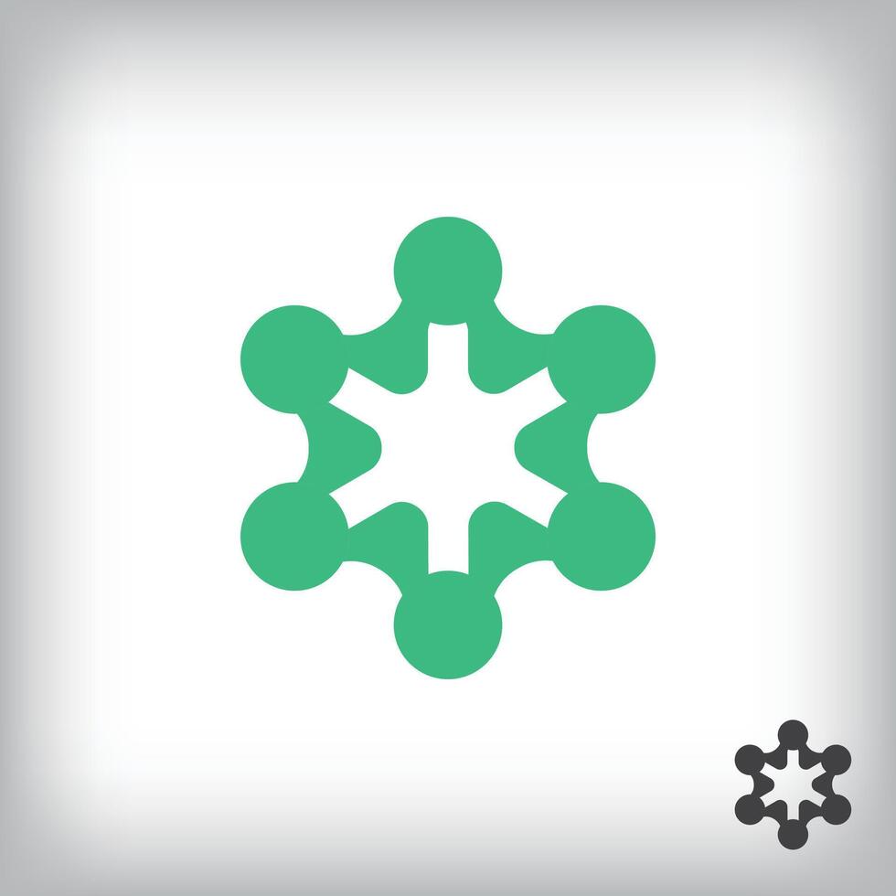 Creative teamwork communication simple logo design. vector