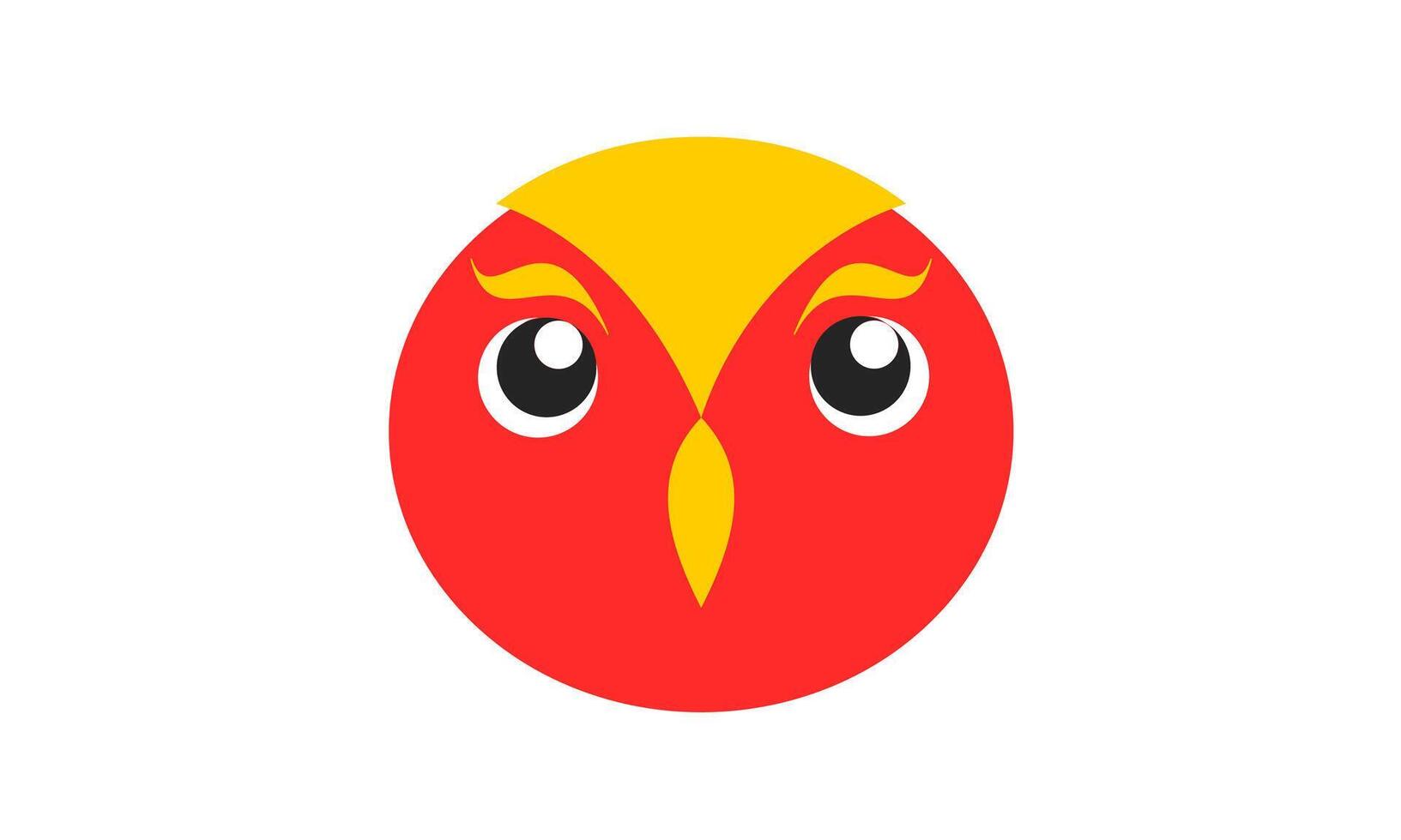 Owl Bird Unique Logo Design vector