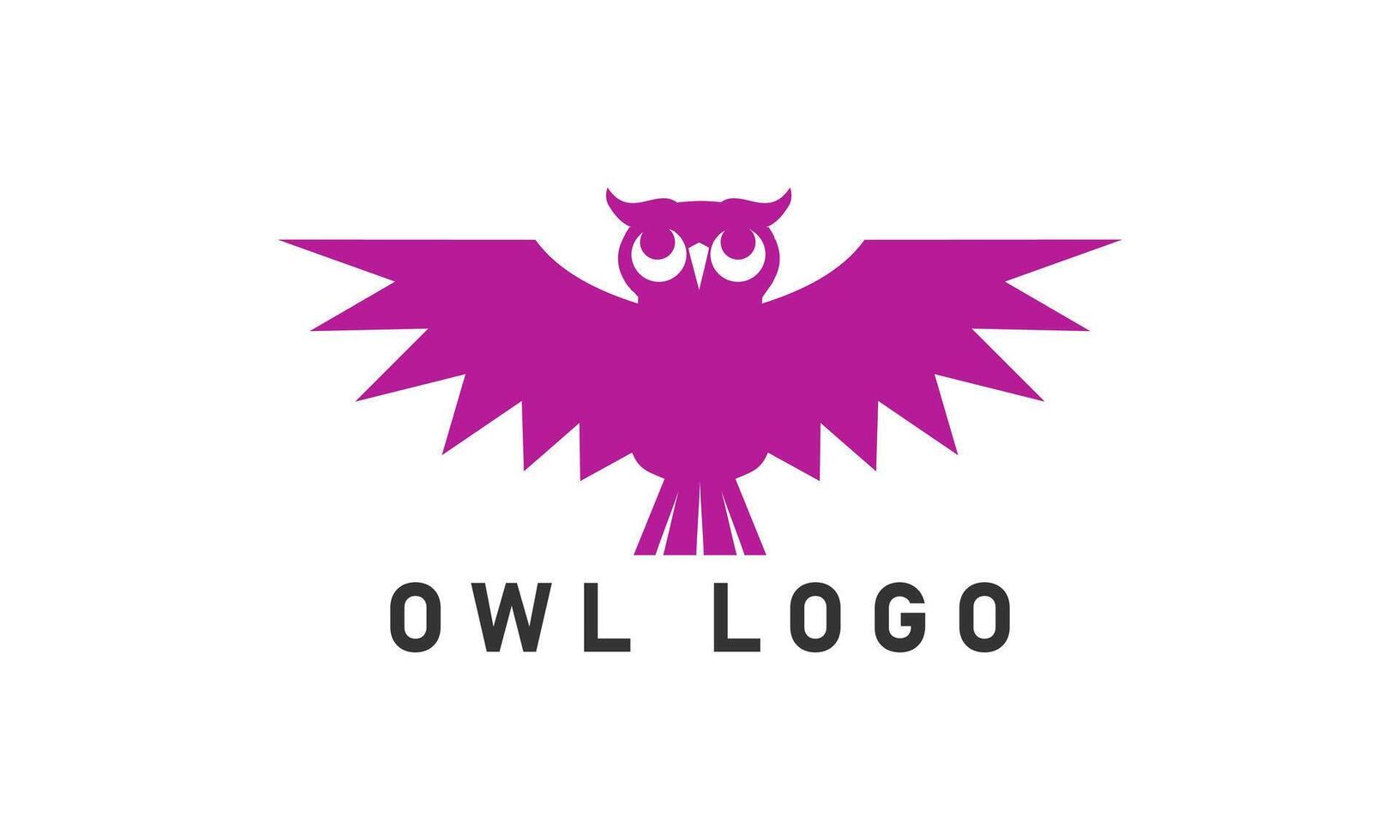 Elegant Owl Bird Logo Template vector