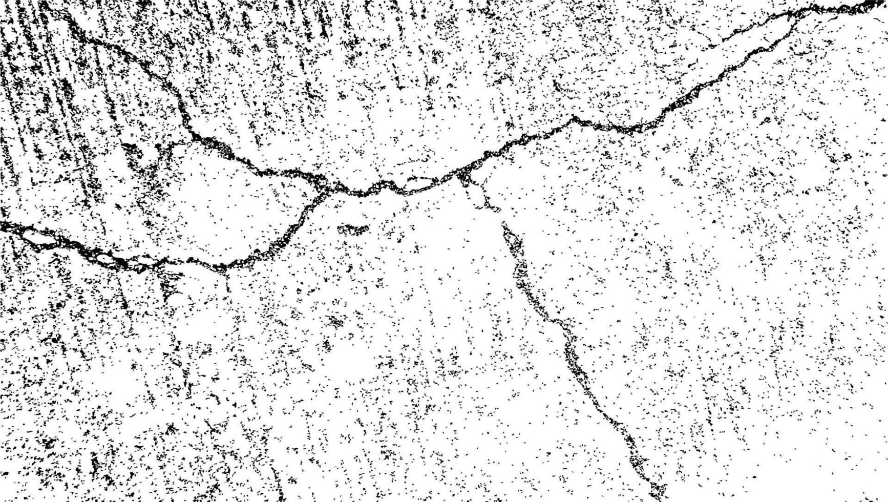crack texture. grunge texture, distress background, rough texture, dirty texture, cracked wall concrete of black and white for background vector