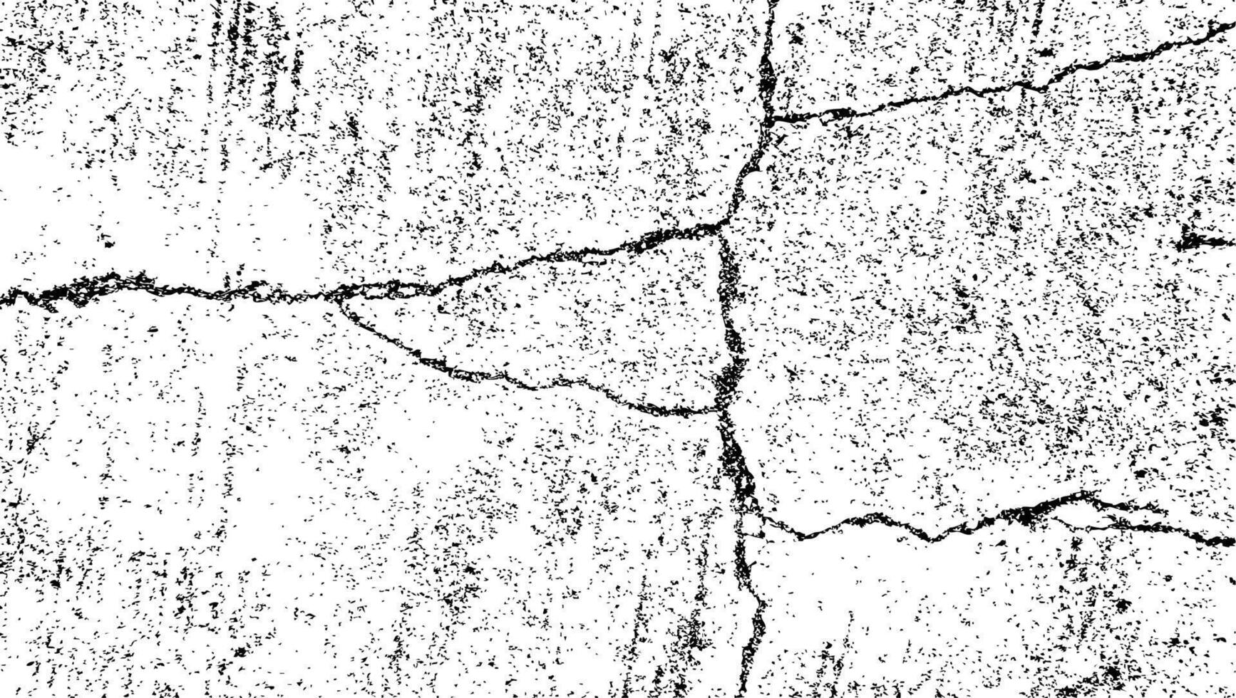 crack texture, grunge texture. distress background, rough texture, dirty texture, cracked wall concrete of black and white for background vector