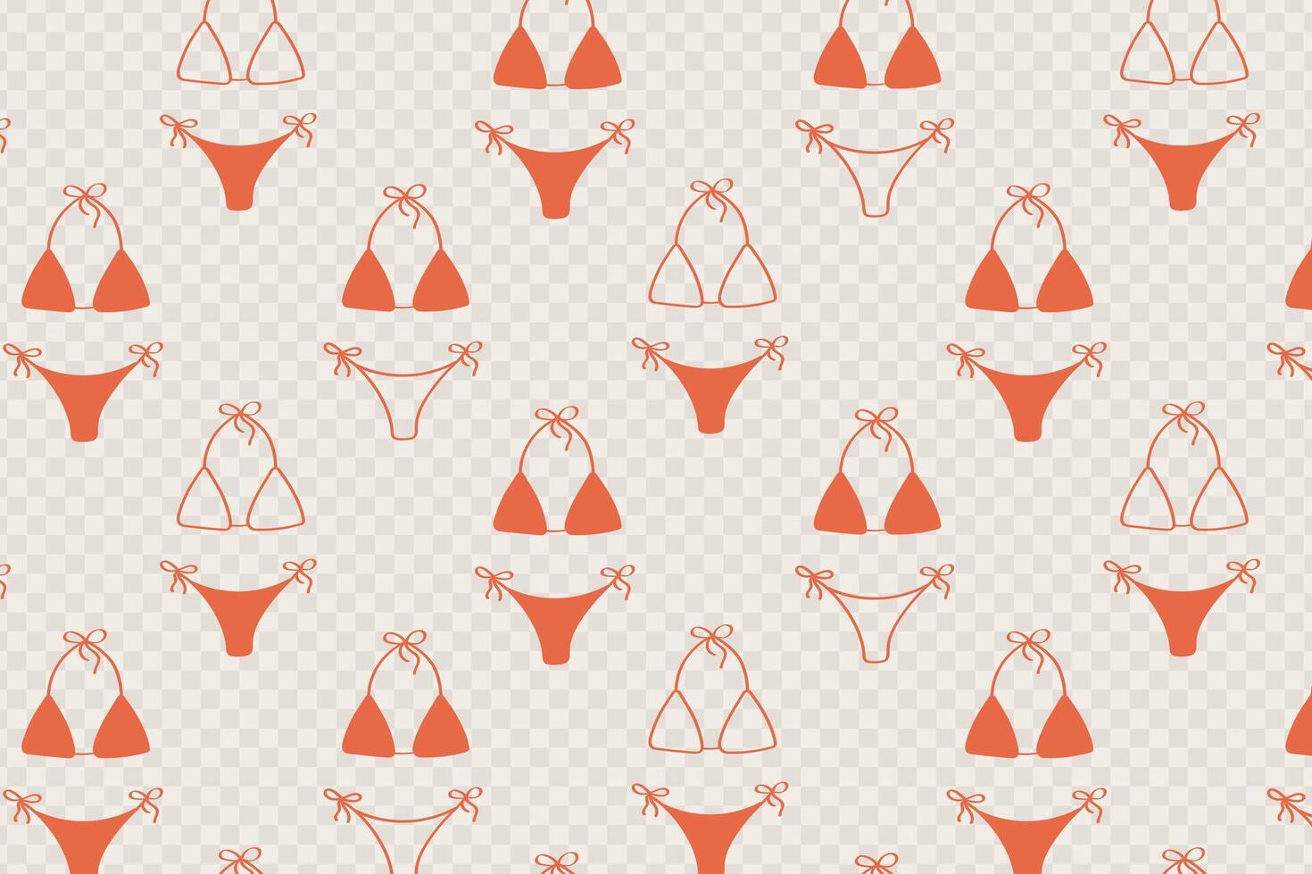 Vintage pattern nautical print. Summer background for with swimsuits vector