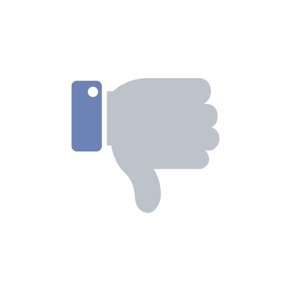 Thumbs Down for Disapproval Icon vector