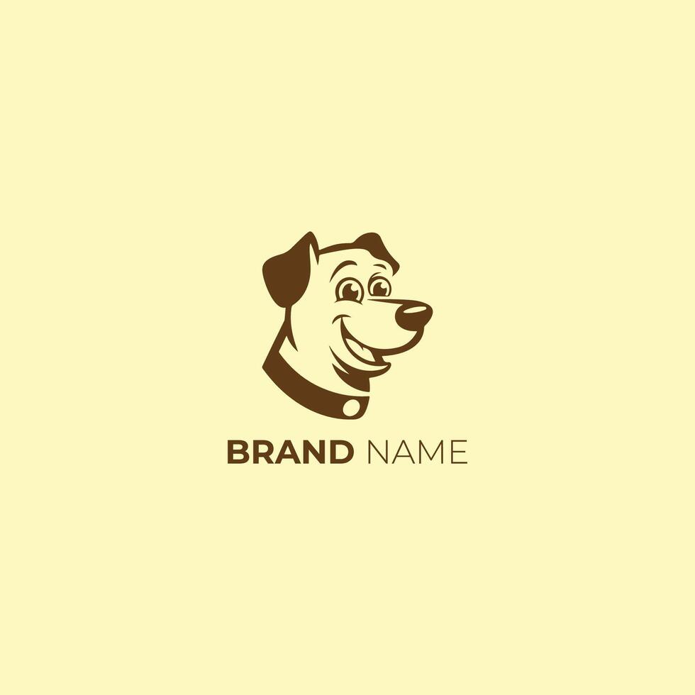 Dog Logo Smiling Canine Mascot for Brand Identity vector