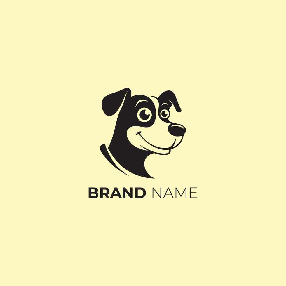 Smiling Dog Mascot Logo for Brand Identity vector