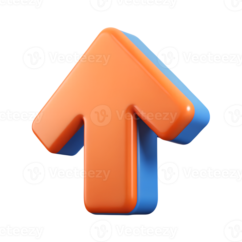 3D Up Arrow Icon png