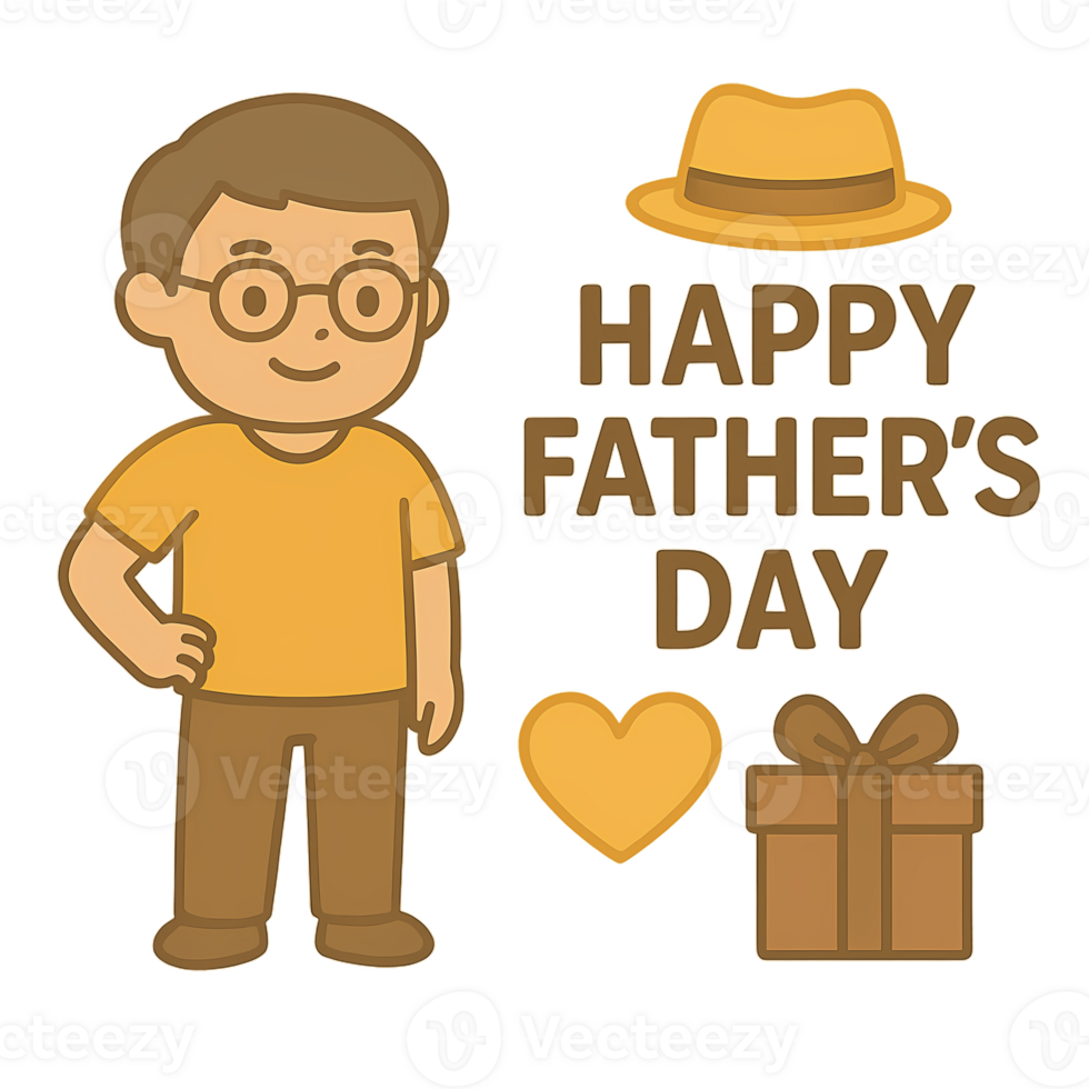Happy father's day clipart png