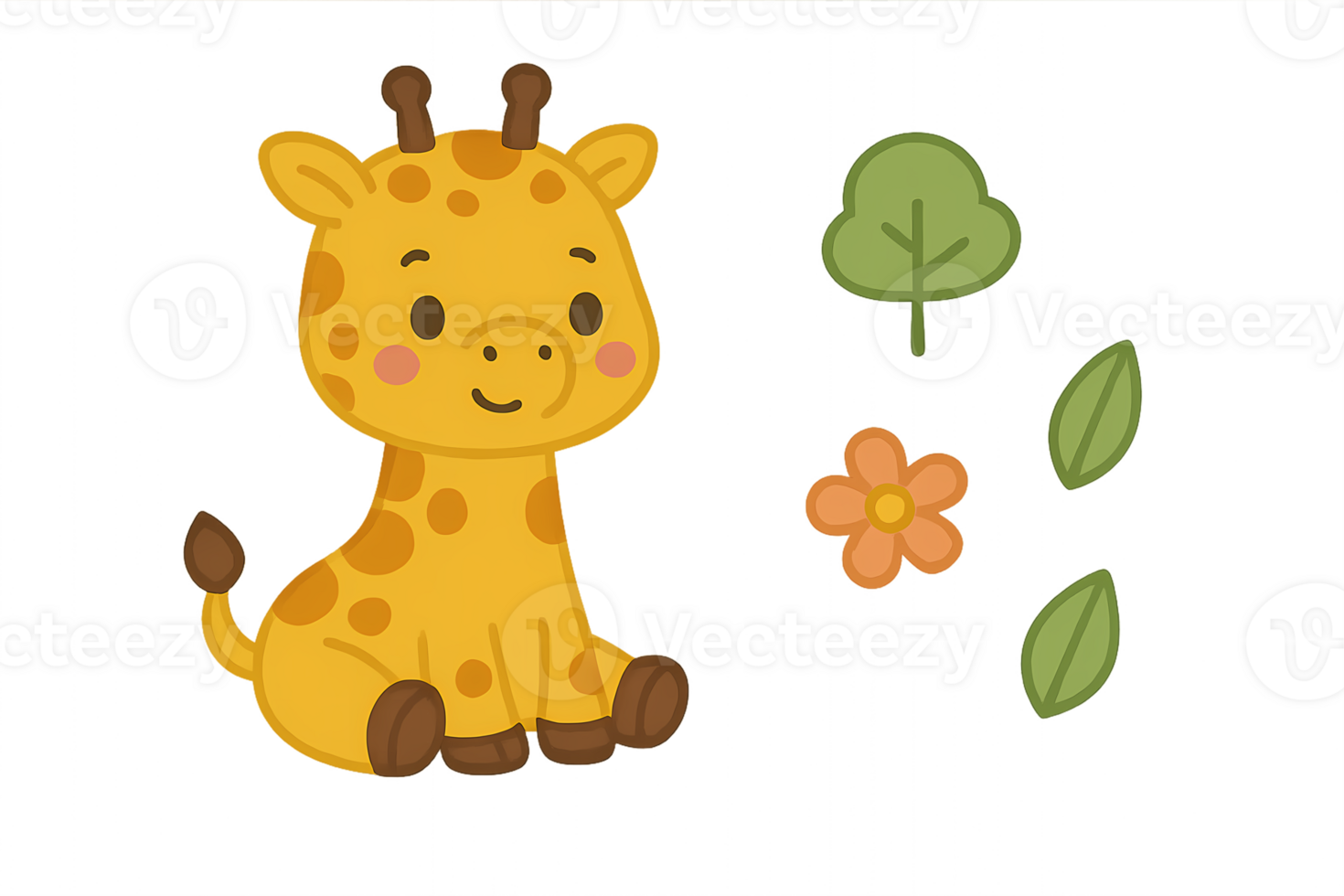 Giraffe svg cut file png
