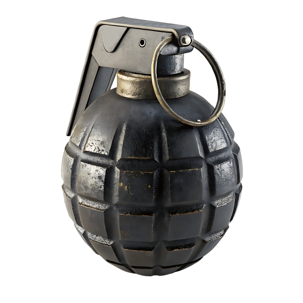 Black hand grenade png