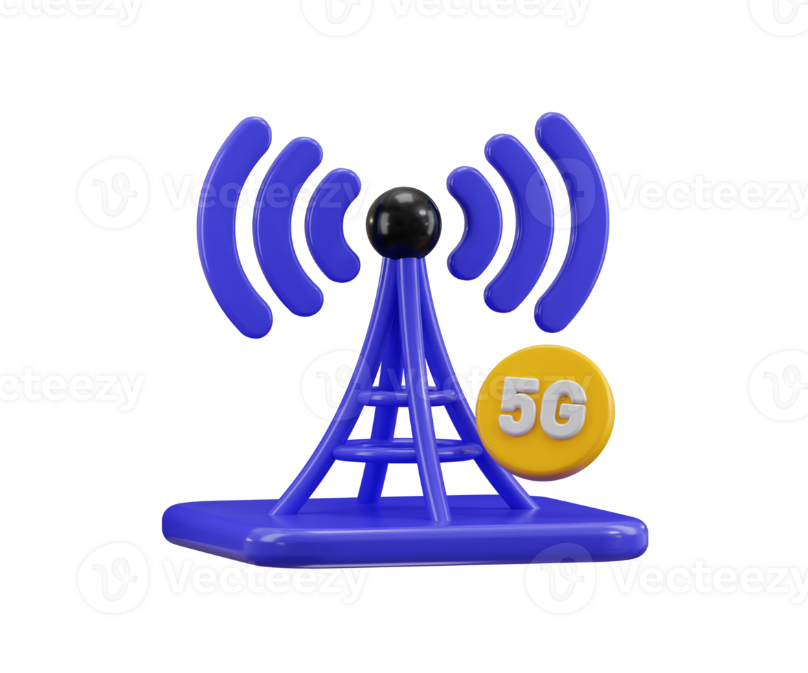 5G signal tower illustration png