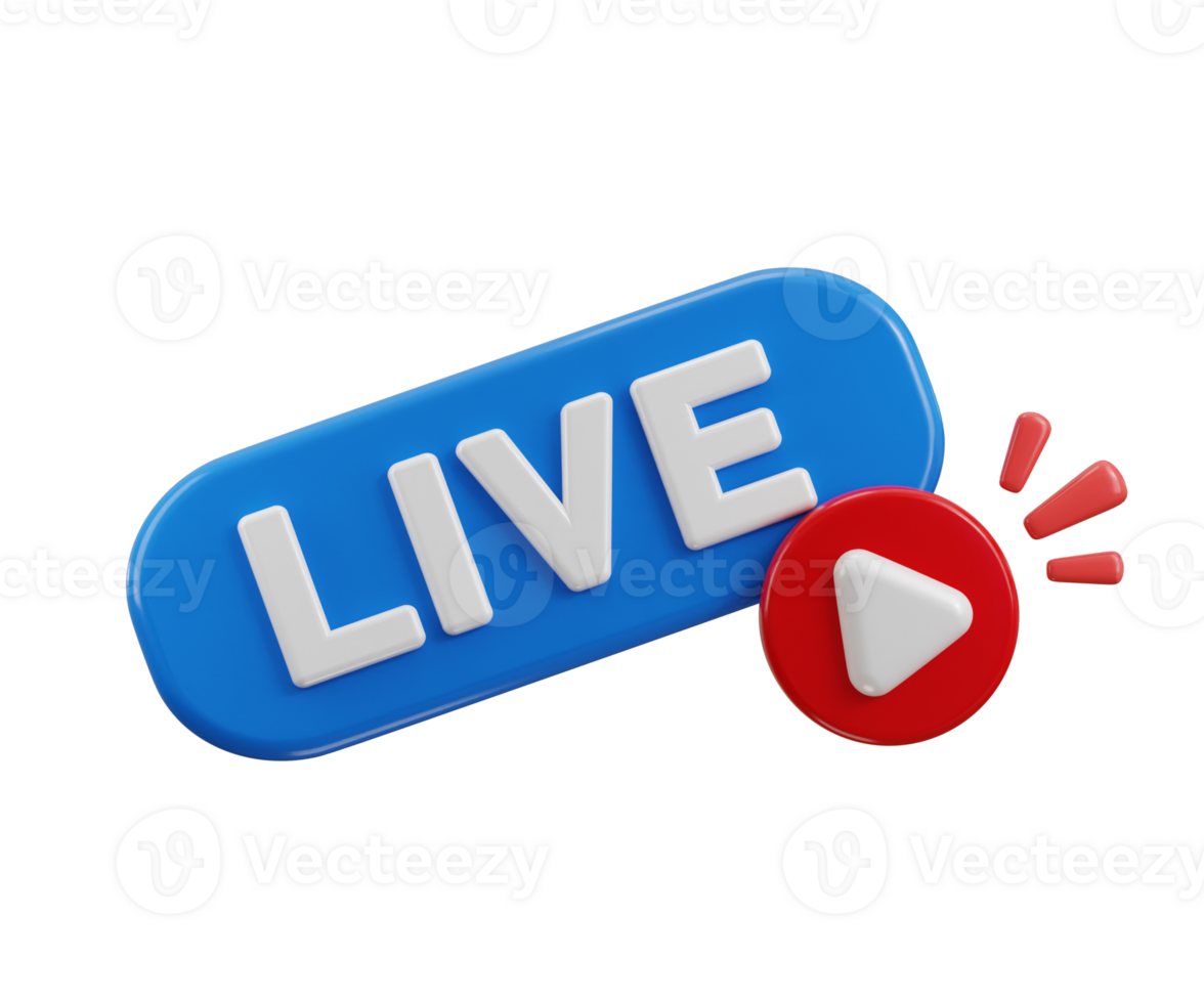 Live streaming button graphic png