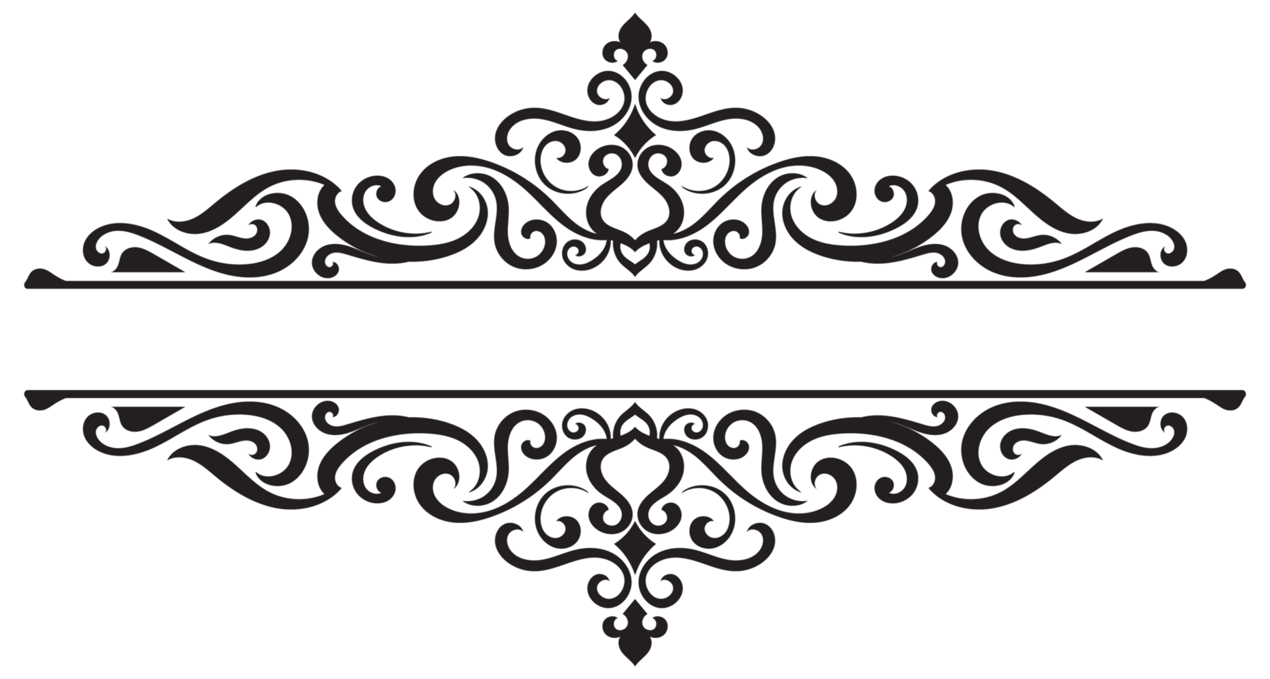 Vintage pattern, abstract frame, vintage scroll lines, classic elements transparent background png