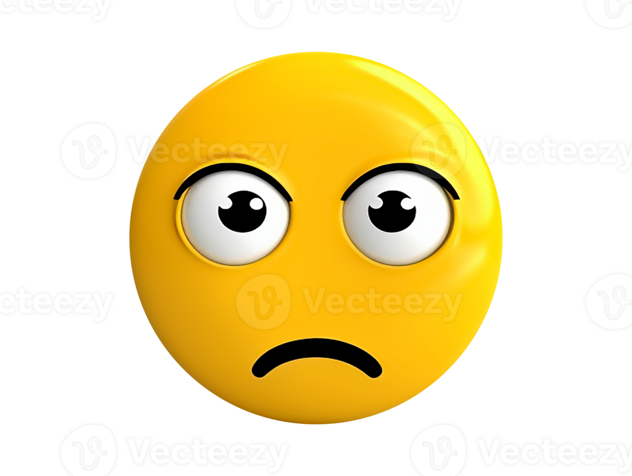 Frowning face emoji illustration png