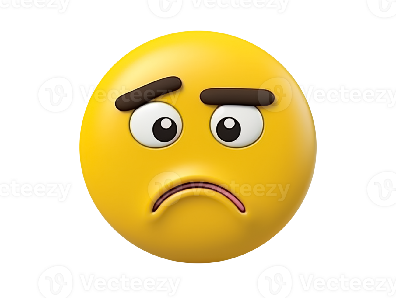 sad emoji with downward eyes png