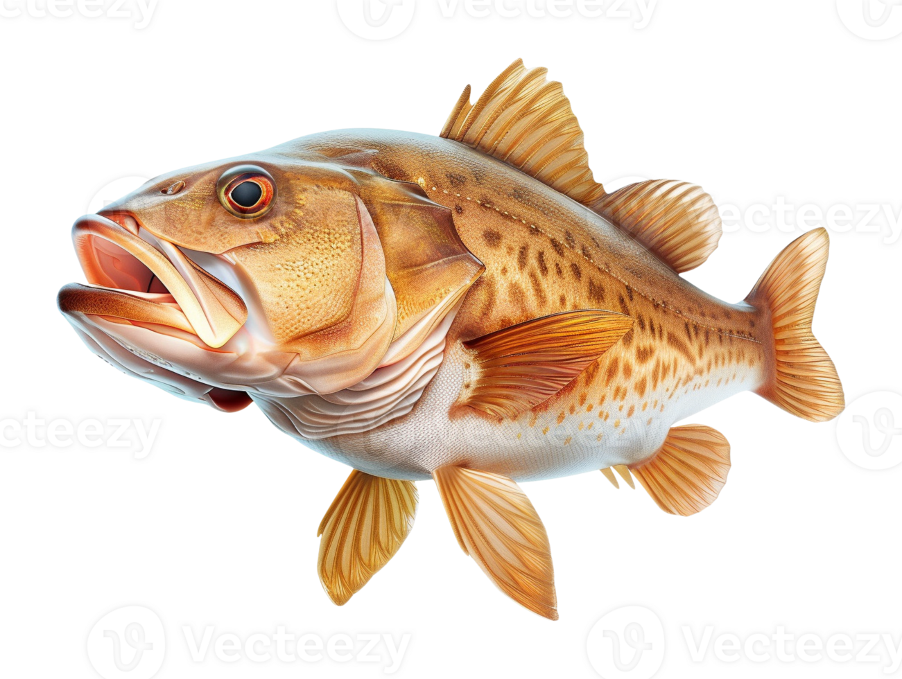 Abstract Fish Form with Smooth Curves png