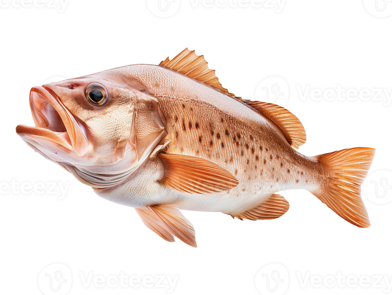 A large fish with a big mouth on a transparent background png