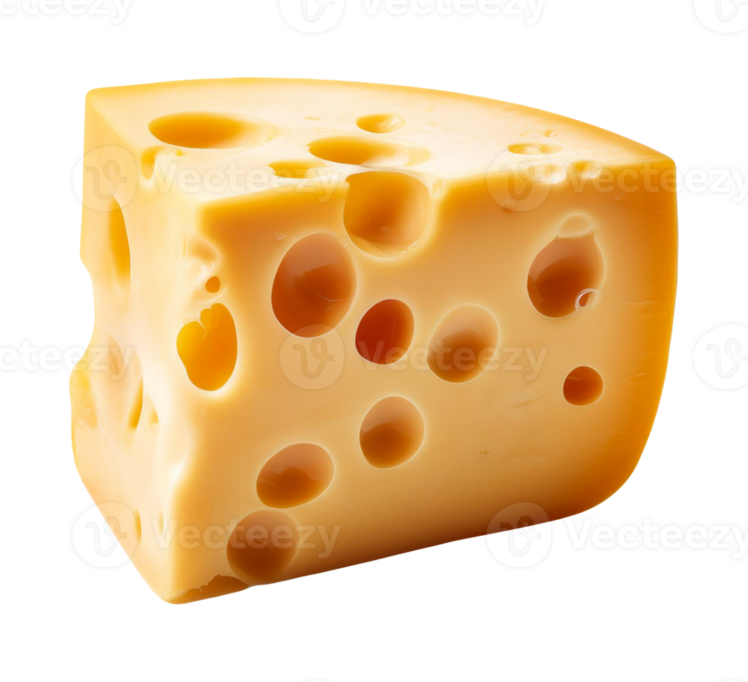 A piece of delicious cheese on a transparent background png