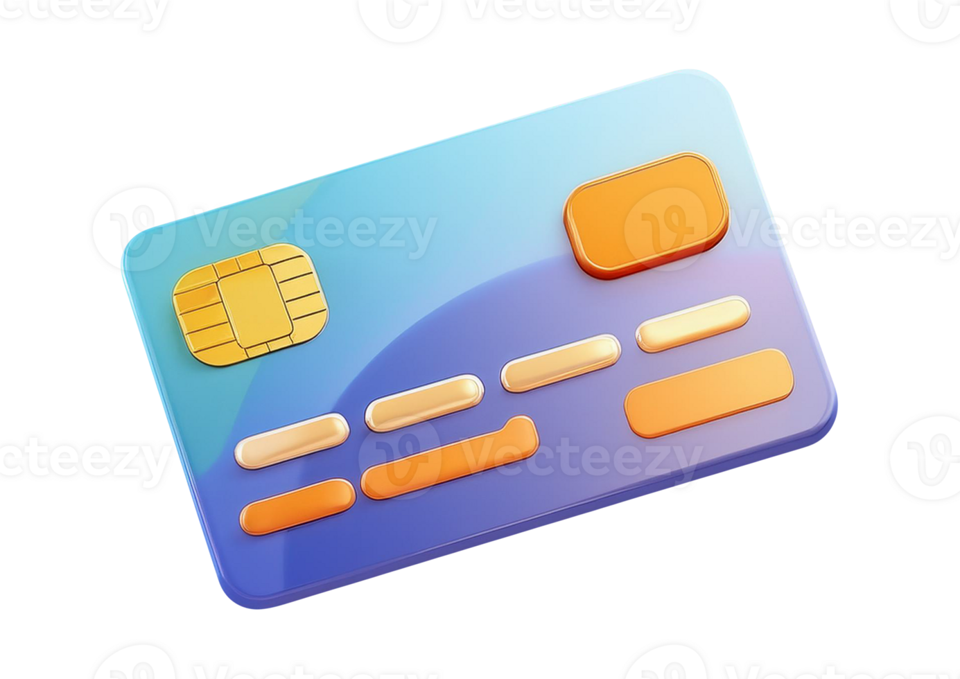 Finance Icon Featuring 3D Style Credit Card png