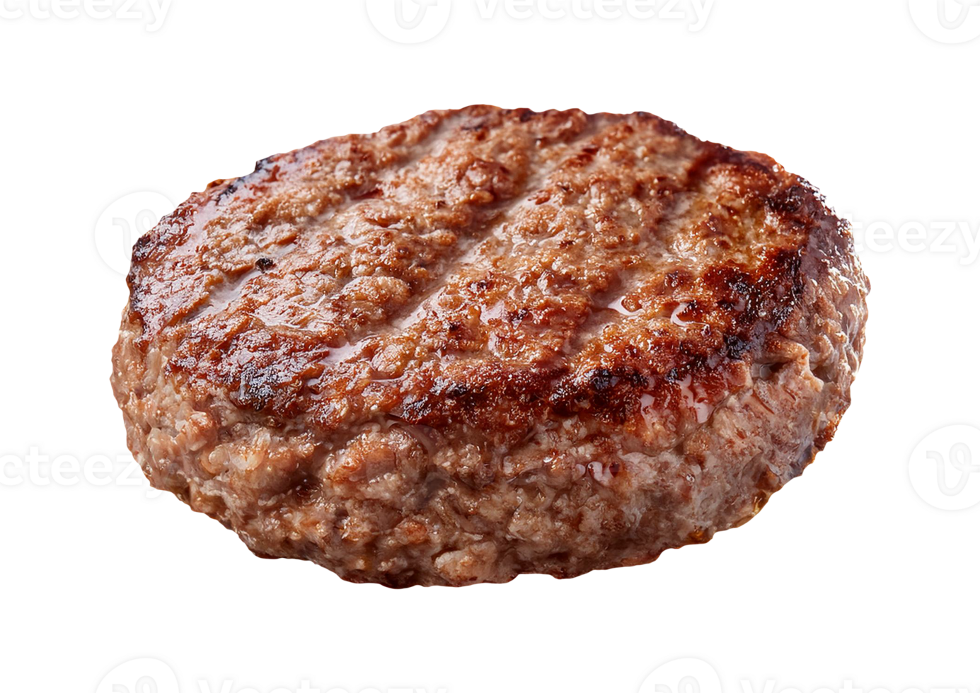 Realistic Hamburger Meat Piece Isolated png