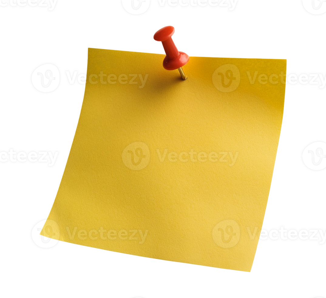 Classic Sticky Note with Tack for Reminders png