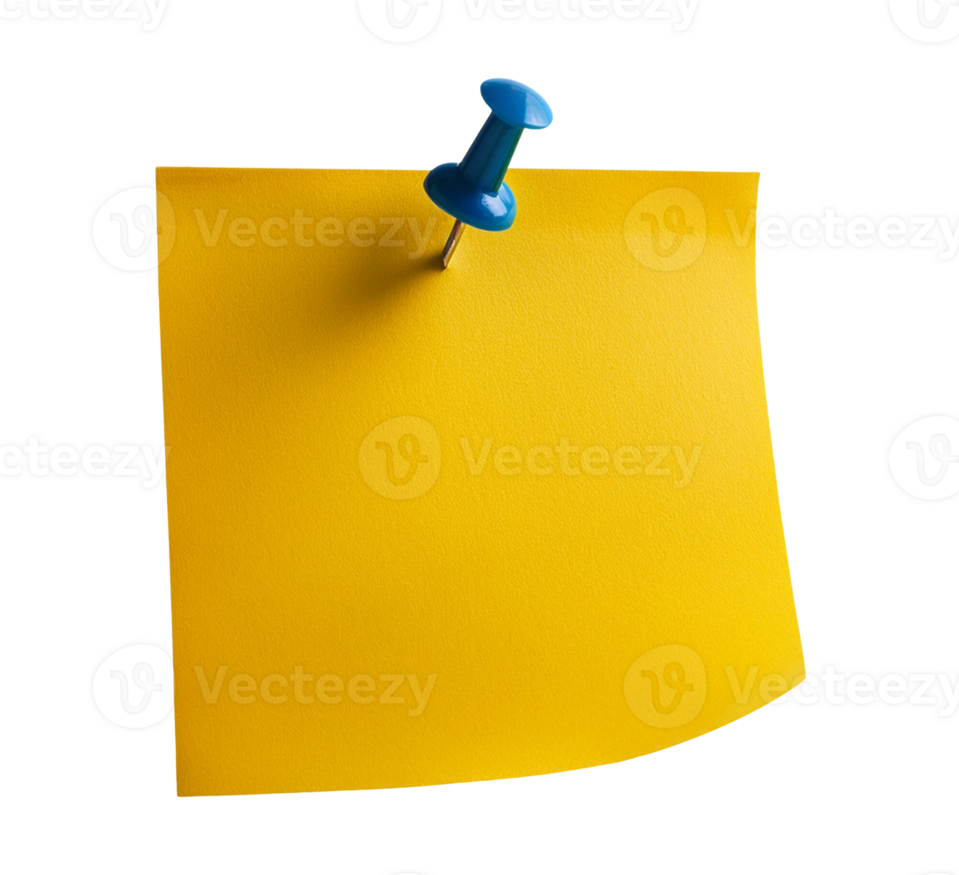 Pinned Sticky Note for Office and School Use png
