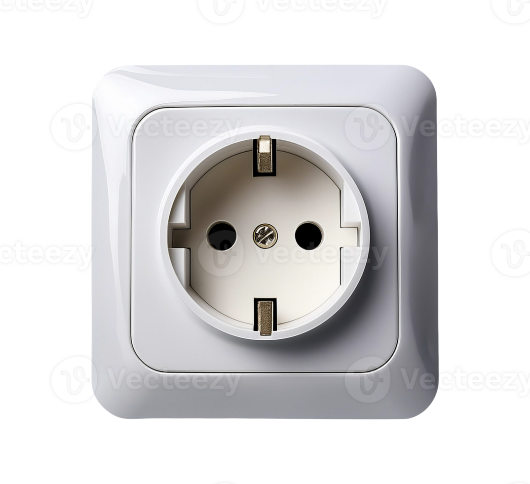 Modern Power Outlet with Dual Plug Slots png