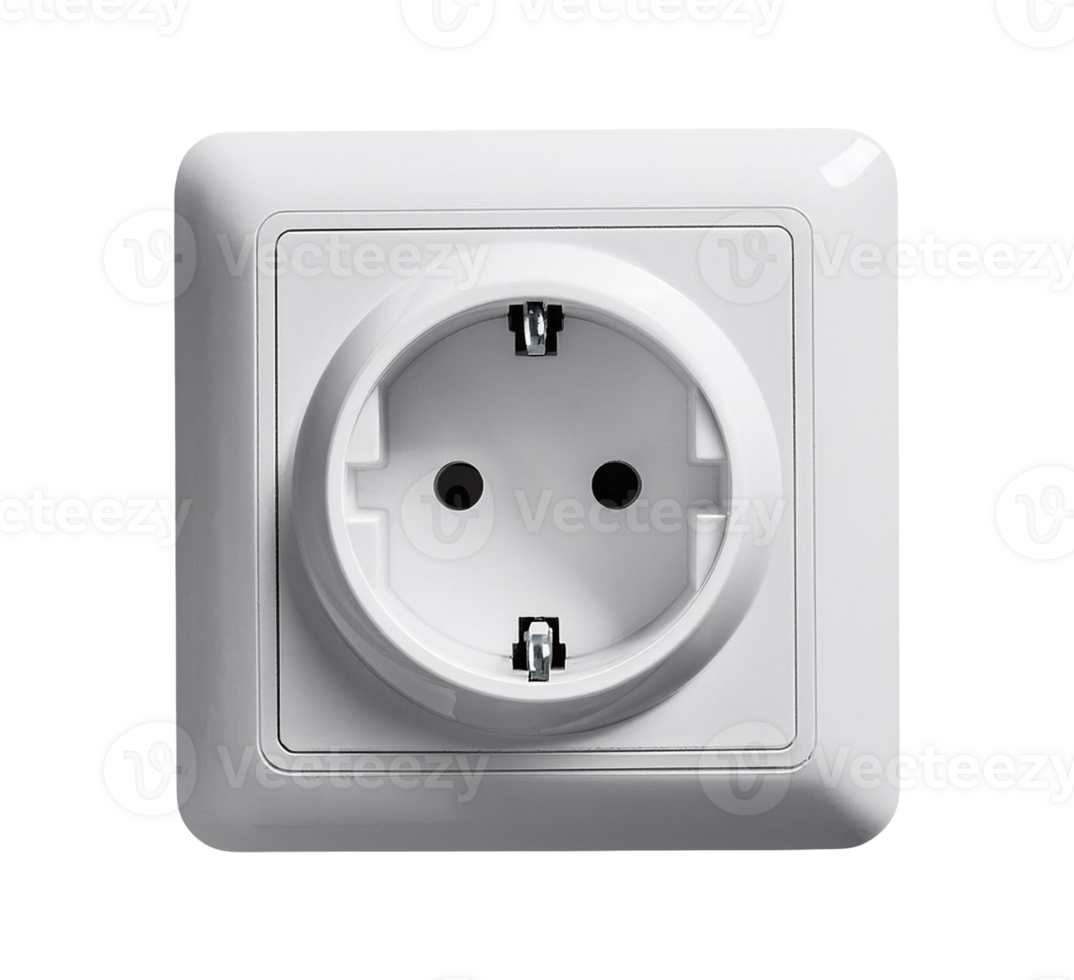 Electrical Wall Socket Isolated on Transparent Background png