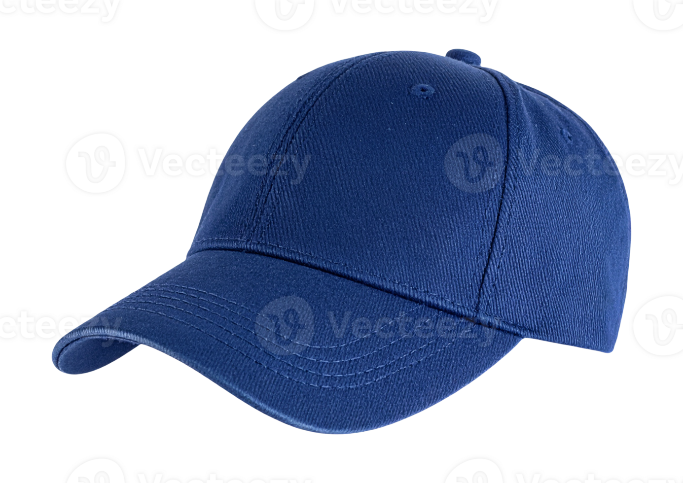 A baseball cap in blue on a transparent background png