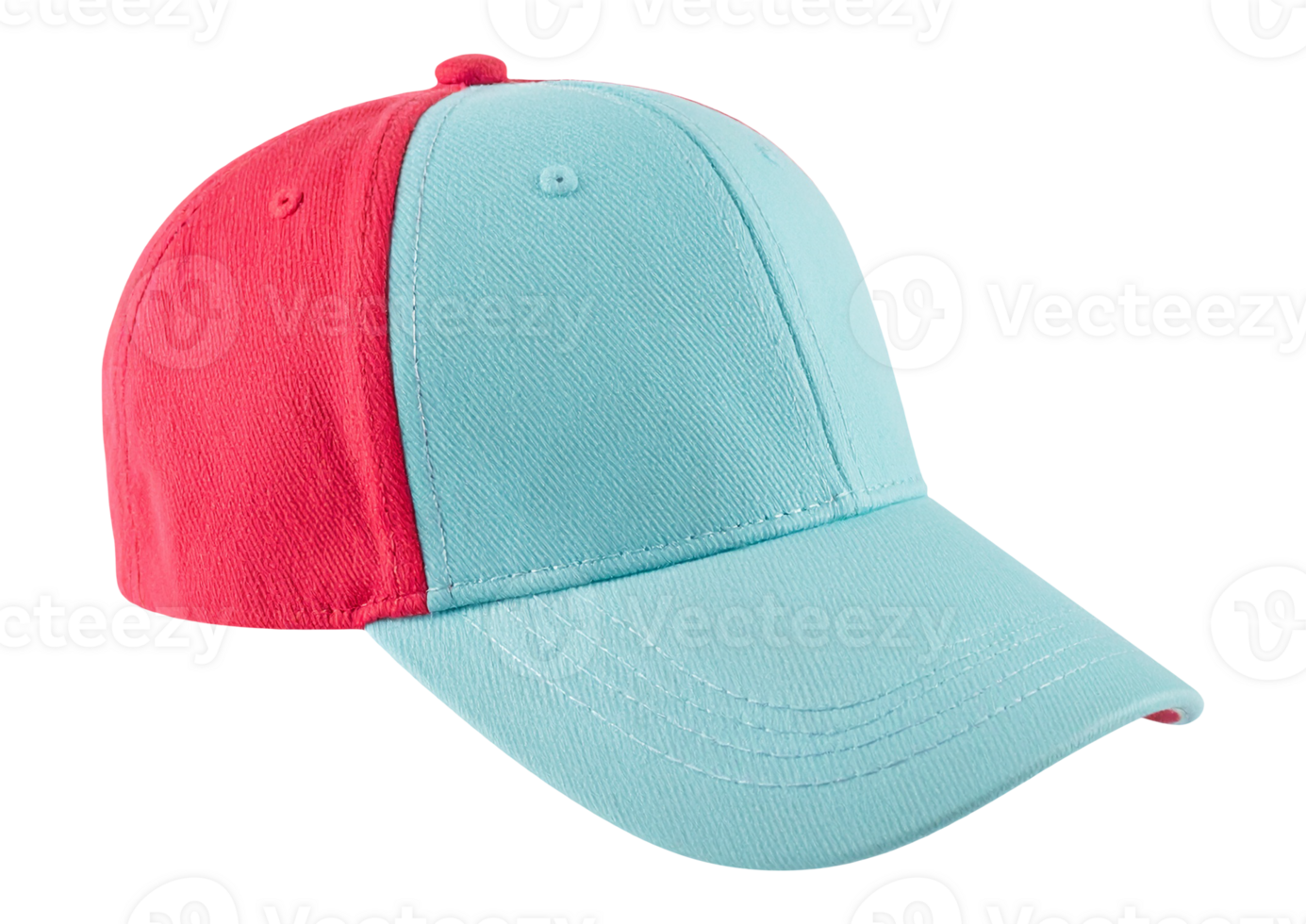 A baseball cap with a blue and pink colors png