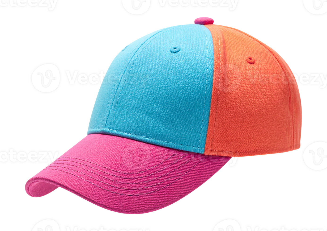 A baseball cap with three colors on it png