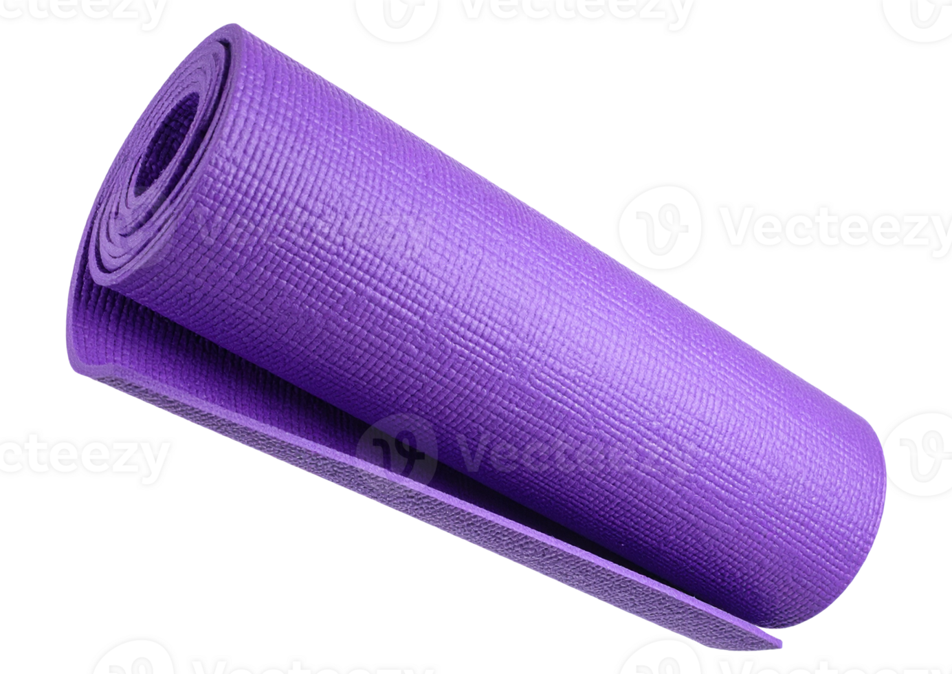 purple yoga mat on transparent background png